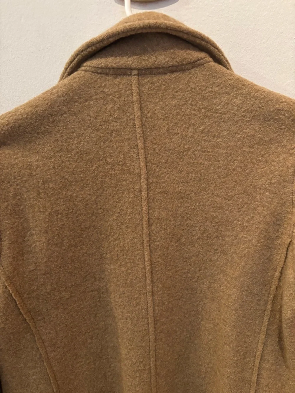 J. Crew Camel Wool-Blend Knee-Length Trench Coat - Picture 3 of 4